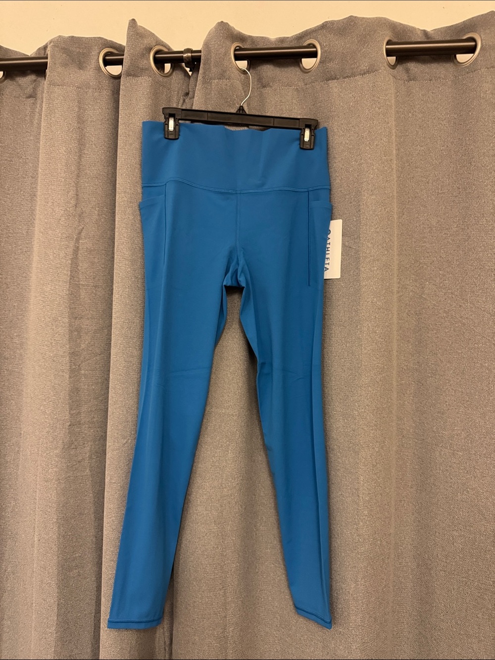 Athleta Girls Teal-Blue Performance Leggings